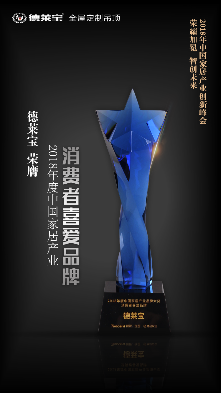 德萊寶榮膺“2018年度中國(guó)家居產(chǎn)業(yè)消費(fèi)者喜愛(ài)品牌”稱號(hào).png